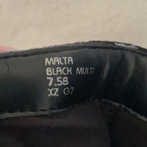 Earth Black and Gray Ankle Boots with Geometric Pattern - Picture 7 of 7